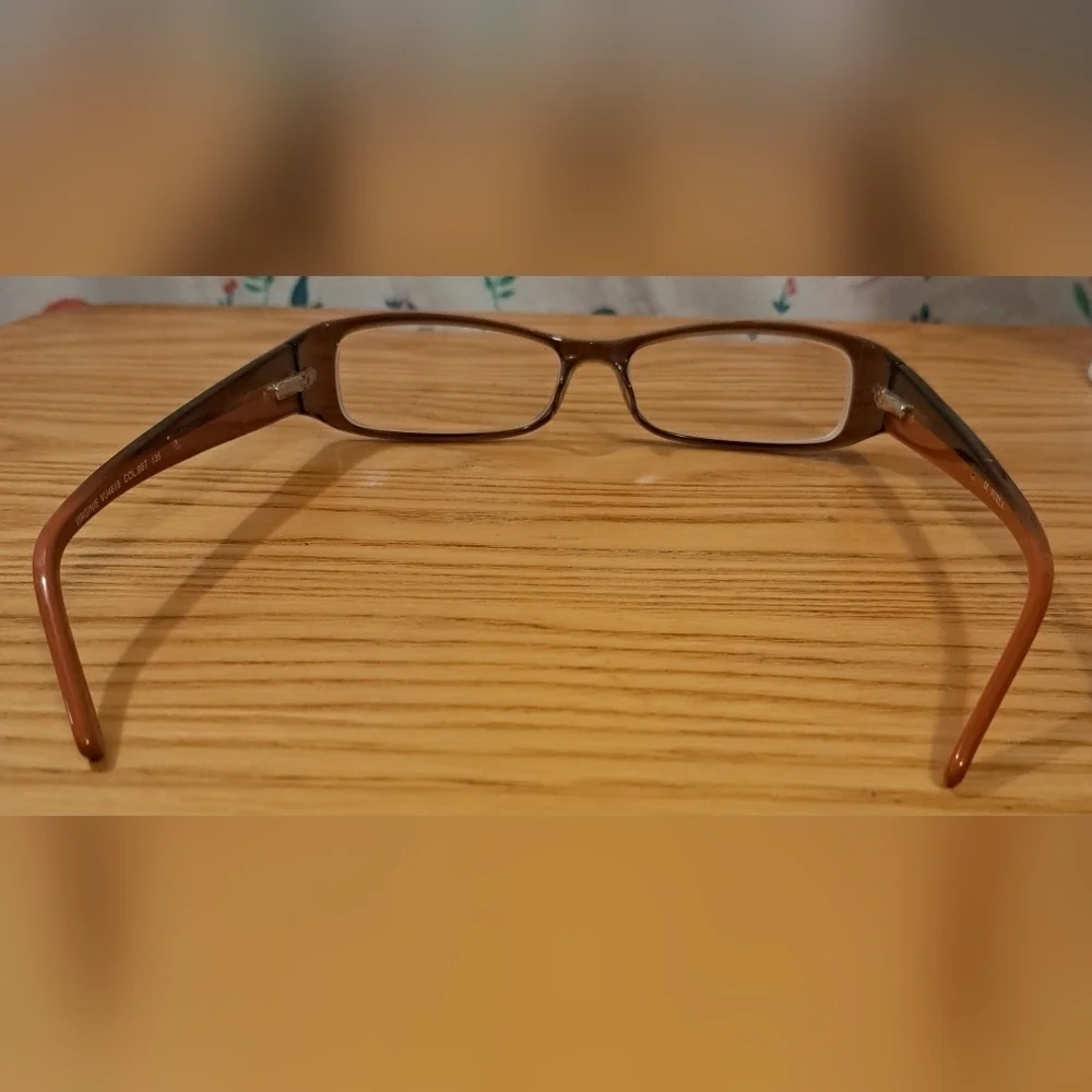 EUC Furla Virgine Mocha & Burgundy Casual Everyday Reading Eye Glasses Frames